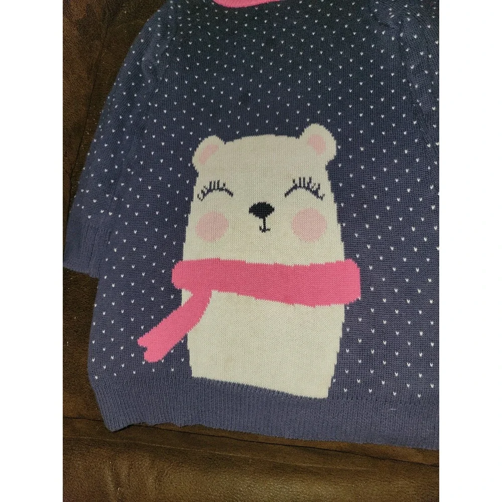 Gymboree fairy isle‎ flurry polar bear sweater dress size 5